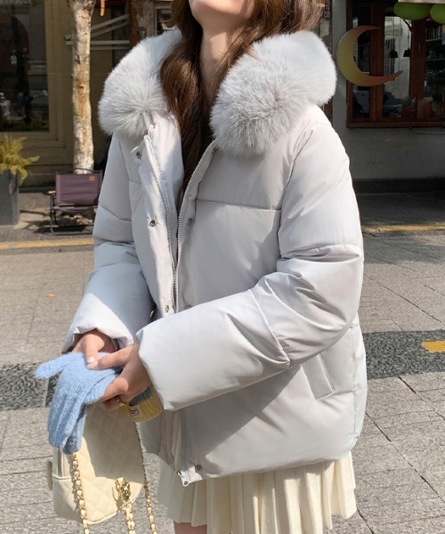 ＆soiree（アンドソワレ） ダウンコート ダウンジャケット ファー付き