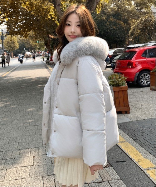 ＆soiree（アンドソワレ） ダウンコート ダウンジャケット ファー付き