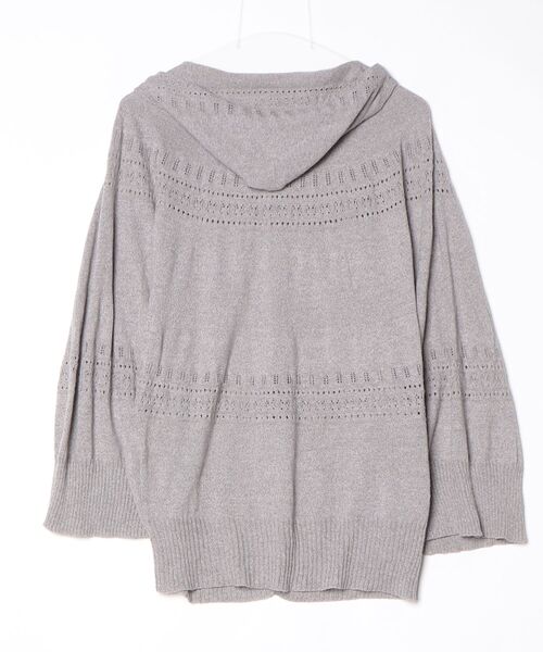 「CAROLINA GLASER」 ニットカーディガン - グレー レディース_画像2