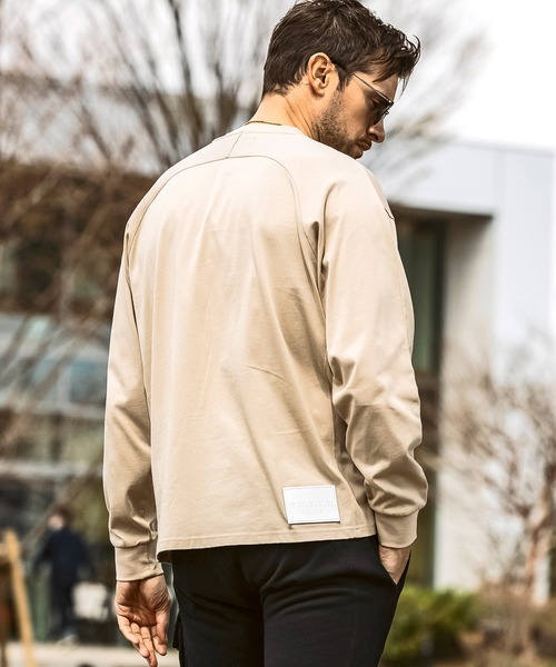 1PIU1UGUALE3 RELAX 「1PIU1UGUALE3 RELAX 」 長袖Tシャツ S ベージュ