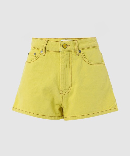 GANNI（ガニー） ショートパンツ 28 イエロー レディース : ZOZOTOWN