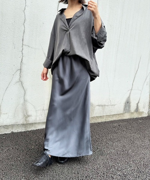 「meilmada」 ロングスカート FREE ベージュ レディース_画像5