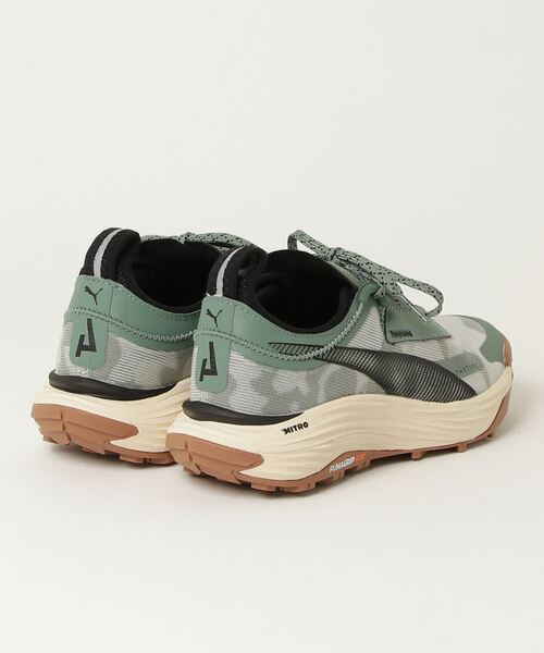 「PUMA」 ローカットスニーカー 22.0cm グリーン レディース_画像2