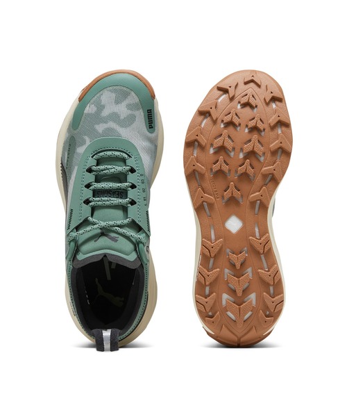 「PUMA」 ローカットスニーカー 22.0cm グリーン レディース_画像8