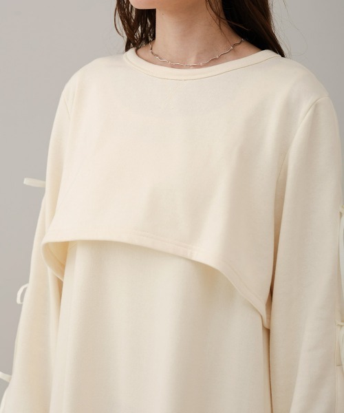 「Bab」 長袖ワンピース M ベージュ レディース_画像9