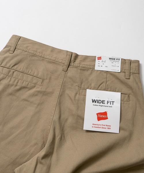 Hanes（ヘインズ） ワイドパンツ チノパン 「3」「HANES/ヘインズ