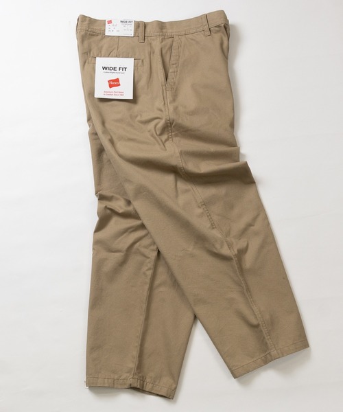 Hanes（ヘインズ） ワイドパンツ チノパン 「3」「HANES/ヘインズ