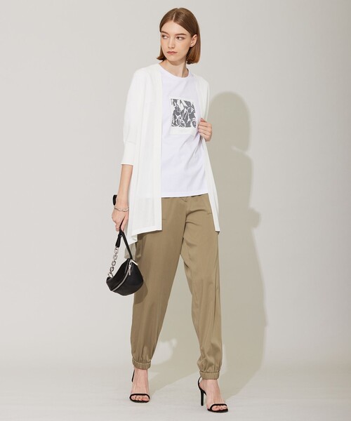 「ICB」 ニットカーディガン X-SMALL ブラウン レディース_画像5