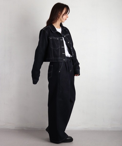WESTSEA（ウエストシー） セットアップ ショート丈 デニムジャケット