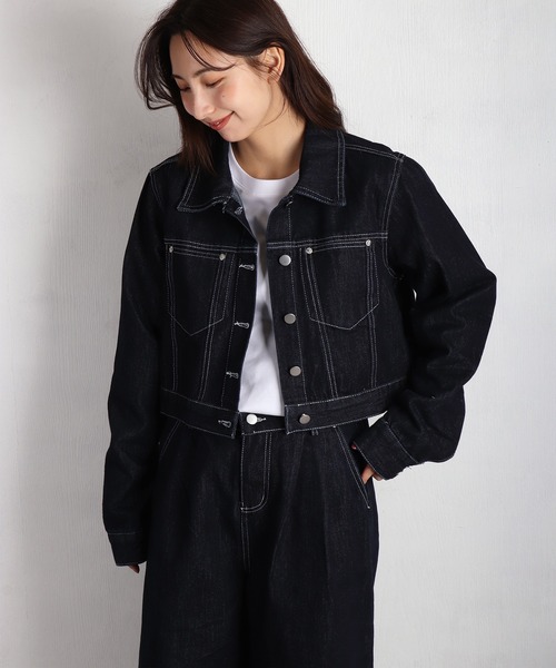WESTSEA（ウエストシー） セットアップ ショート丈 デニムジャケット