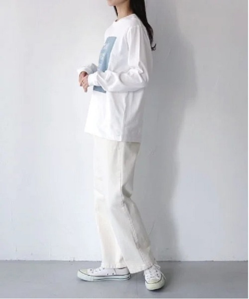 「PREFERIR」 「vingtrois」長袖カットソー MEDIUM ブラウン レディース_画像8