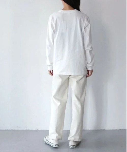 「PREFERIR」 「vingtrois」長袖カットソー MEDIUM ブラウン レディース_画像9