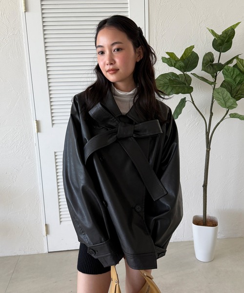MUHET（ミュエータ） トレンチコート コート belted short trench