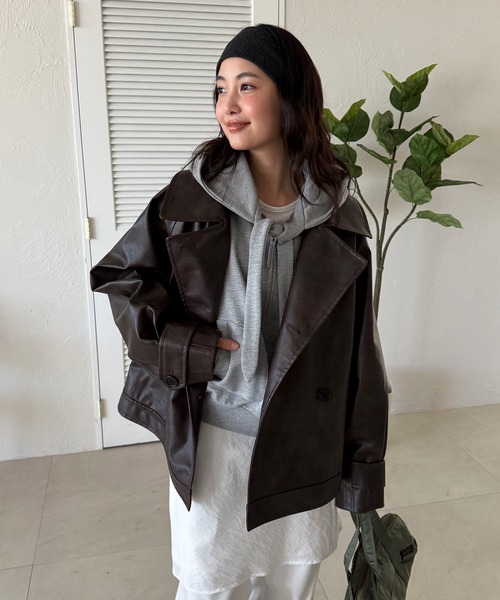 MUHET（ミュエータ） トレンチコート コート belted short trench