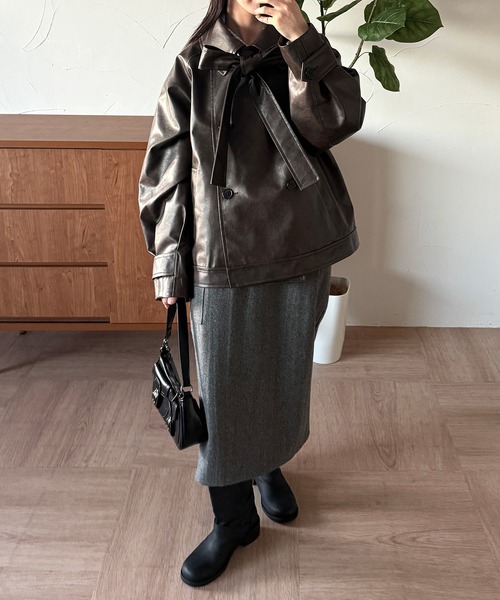 MUHET（ミュエータ） トレンチコート コート belted short trench