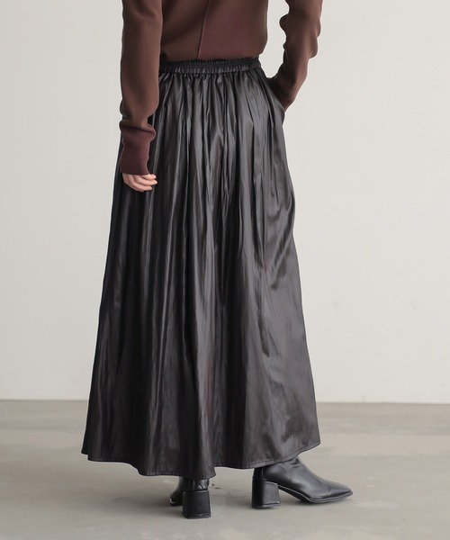 「for/c」 フレアスカート M ブラウン レディース_画像3