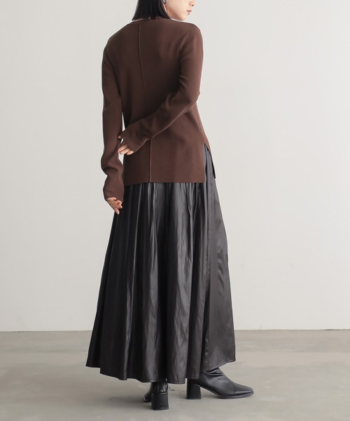 「for/c」 フレアスカート M ブラウン レディース_画像7