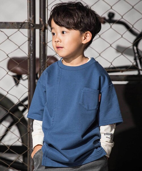 新品含む✨極美品 キッズブランド WASK Tシャツ 男の子140 150 4枚 WASK（ワスク） tシャツ アシンメトリー重ね着風BIGミニ裏毛＆ロングT