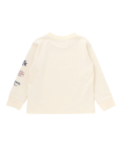 WASK（ワスク） tシャツ アシンメトリー重ね着風BIGミニ裏毛＆ロングT