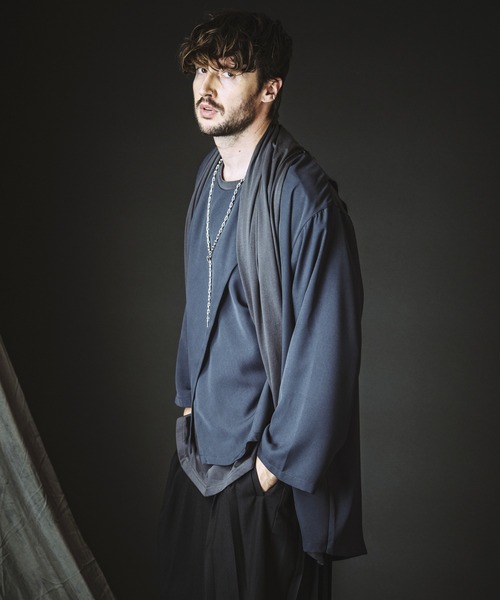 NO ID.（ノーアイディー） カーディガン 「NO ID.」Back Slit Multi