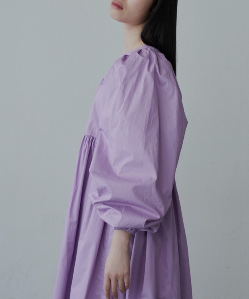 「PERNA」 長袖ワンピース MEDIUM ライトグレー レディースの画像