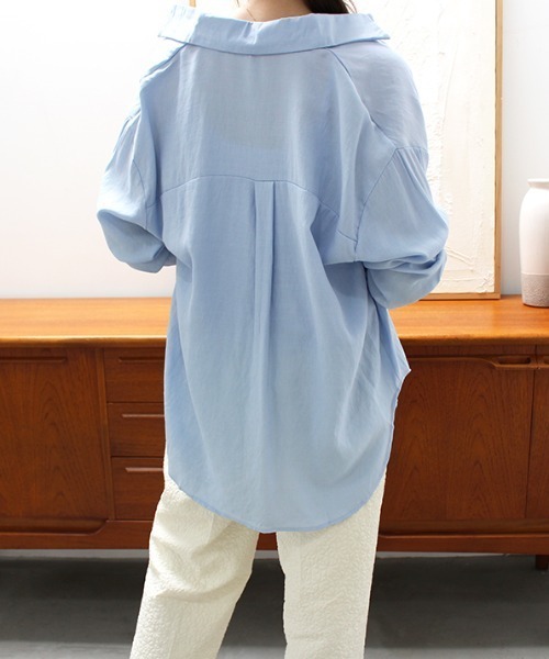 「MODE ROBE」 長袖シャツ FREE ベージュ レディース_画像6
