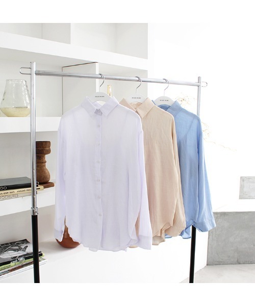 「MODE ROBE」 長袖シャツ FREE ベージュ レディース_画像7