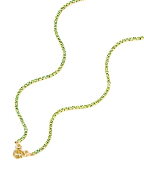 「FOSSIL」 ネックレス FREE グリーン レディース