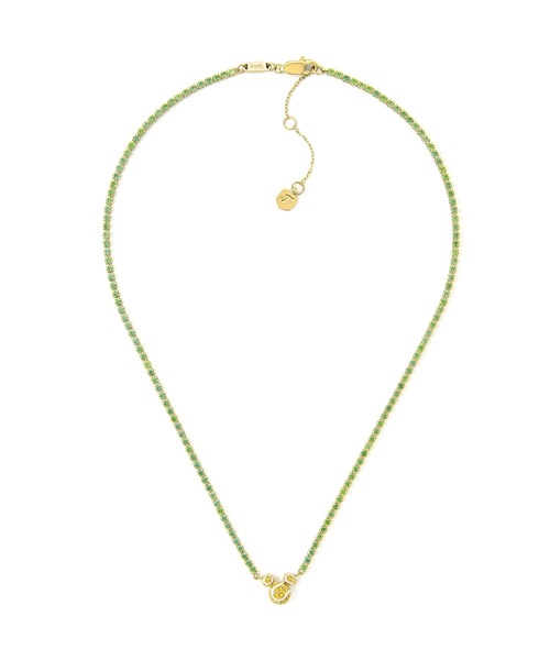 「FOSSIL」 ネックレス FREE グリーン レディース