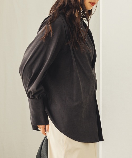 「hunch」 長袖ブラウス FREE ブルー レディース_画像3