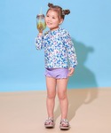 水着 UVカット フリルがかわいい ラッシュ水...の詳細画像4
