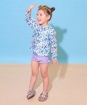 水着 UVカット フリルがかわいい ラッシュ水...の詳細画像5