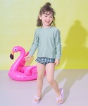 水着 UVカット フリルがかわいい ラッシュ水...の詳細画像2
