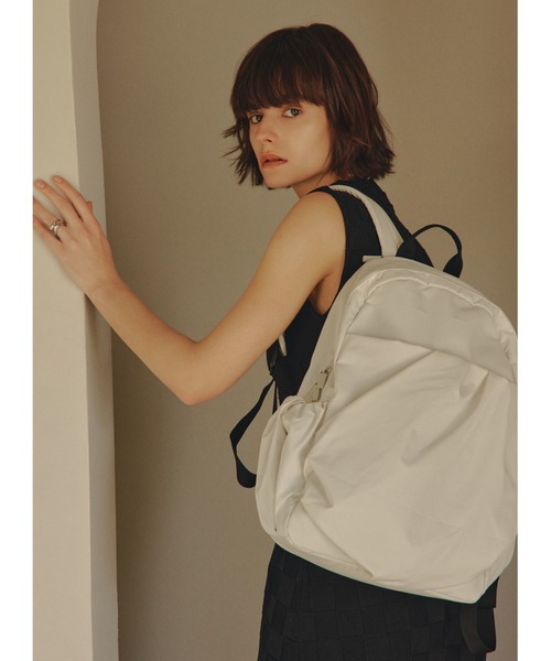「emmi」 リュック FREE アイボリー レディース