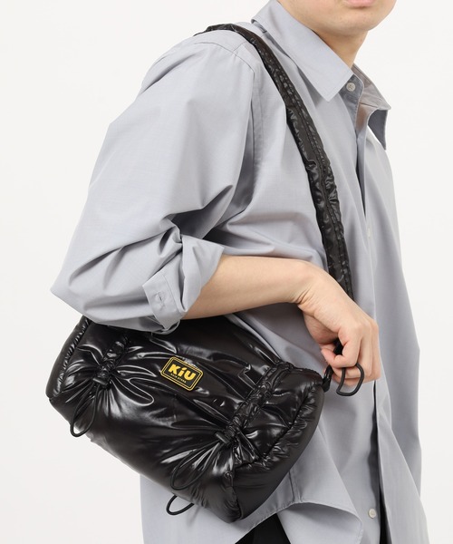 KiU（キウ） ショルダーバッグ ナイロンサテンショルダー メンズ