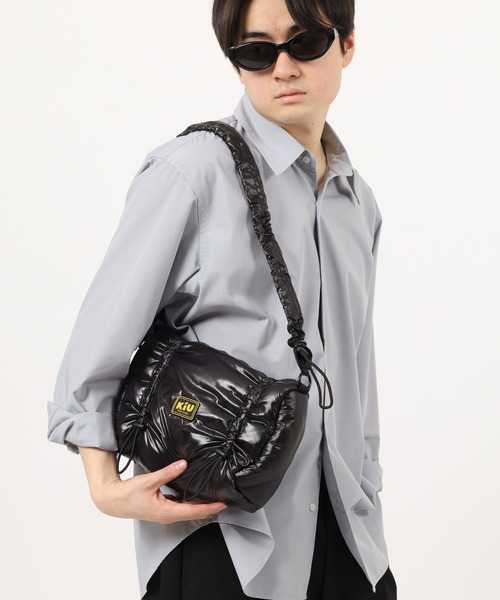 KiU（キウ） ショルダーバッグ ナイロンサテンショルダー メンズ
