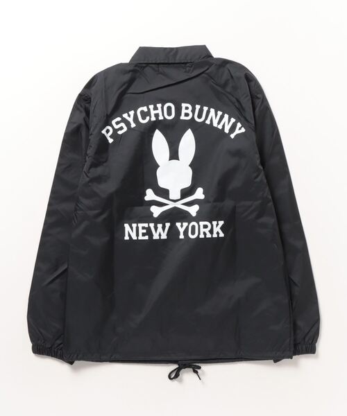 「Psycho Bunny」 ジャケット LARGE ブラック メンズの画像