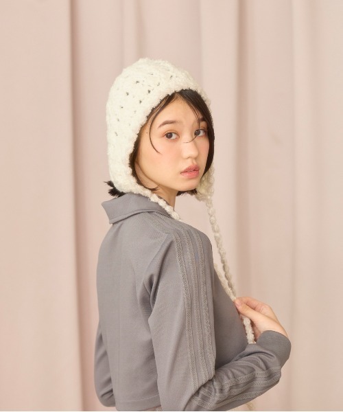 「kaorinomori」 ニットキャップ FREE ライトグリーン レディース_画像2