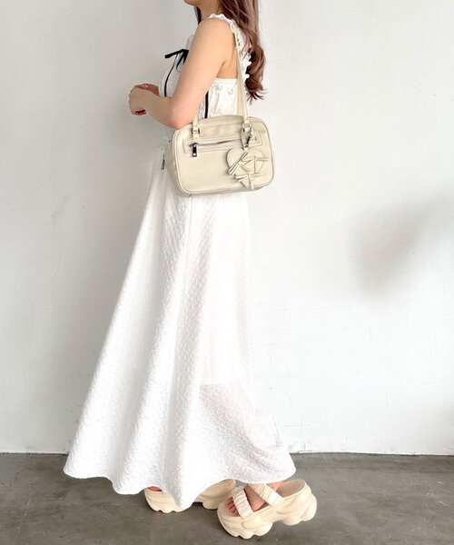 「OLIVE des OLIVE」 キャミソールワンピース SMALL アイボリー レディース_画像6