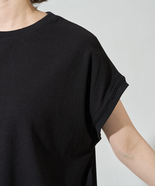 tシャツ 限定展開　ハイツイスト フレンチ スリーブ セットアップ(Tシャツ・ワイドパンツ) レディースの画像