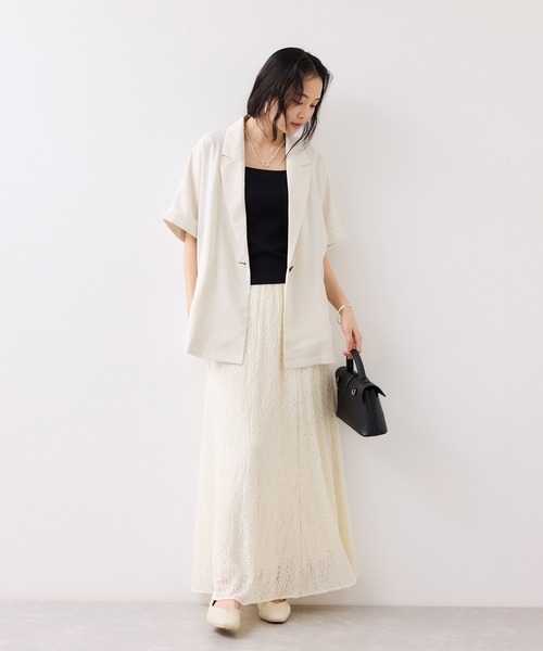 ジャケット テーラードジャケット Light Airyシングルドルマンサマージャケット/UVケア・接触冷感・吸水速乾 レディースの画像