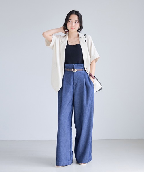 ジャケット テーラードジャケット Light Airyシングルドルマンサマージャケット/UVケア・接触冷感・吸水速乾 レディースの画像