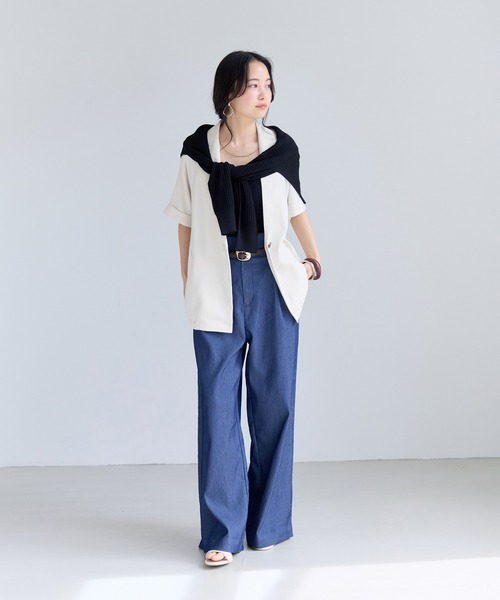 ジャケット テーラードジャケット Light Airyシングルドルマンサマージャケット/UVケア・接触冷感・吸水速乾 レディースの画像