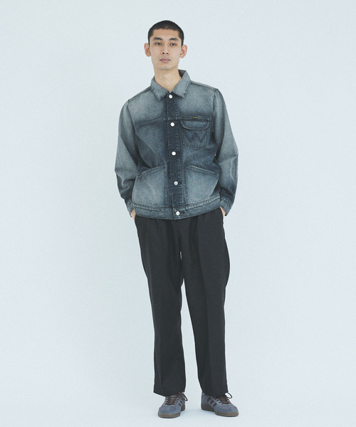 「Wrangler」 デニムジャケット MEDIUM ブラック メンズの画像