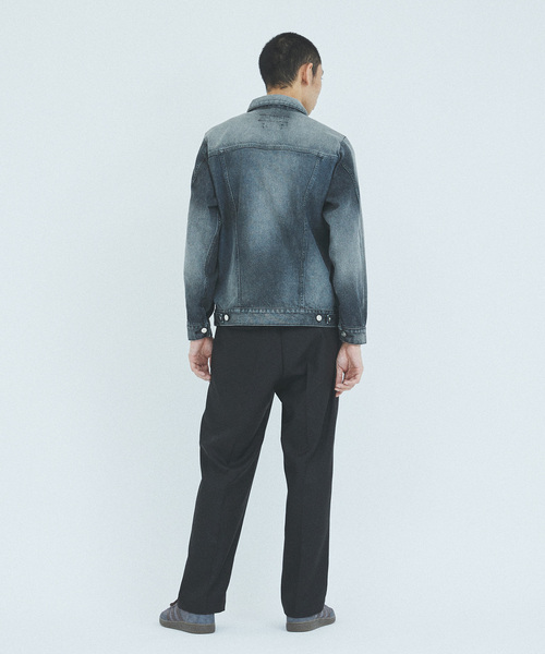 「Wrangler」 デニムジャケット MEDIUM ブラック メンズの画像