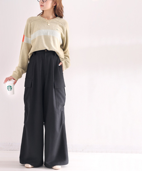 「classicalelf」 カーゴパンツ MEDIUM ブラック レディース_画像3