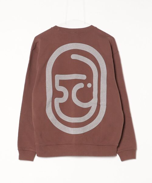 「BEAMS T」 スウェットカットソー LARGE ダークブラウン メンズ_画像2