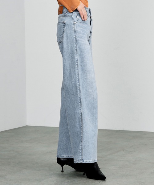 「SOMETHING」 デニムパンツ 30 インディゴブルー レディース_画像5