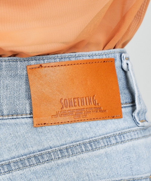 「SOMETHING」 デニムパンツ 30 インディゴブルー レディース_画像9