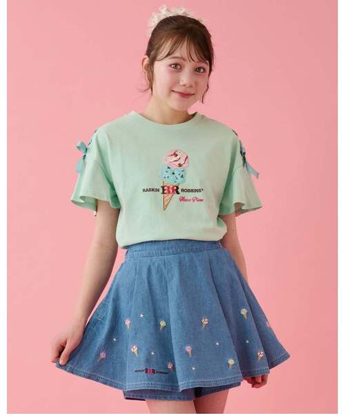 メゾピアノ　サーティワンコラボTシャツ&スカート　150 mezzo piano Junior（メゾピアノ ジュニア） tシャツ 「サーティワン